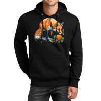 Fox Eating Fruit Unisex Hoodie | Artistshot