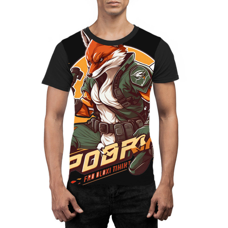 Fox Fighter Graphic T-shirt by ZoritaStrong290 | Artistshot