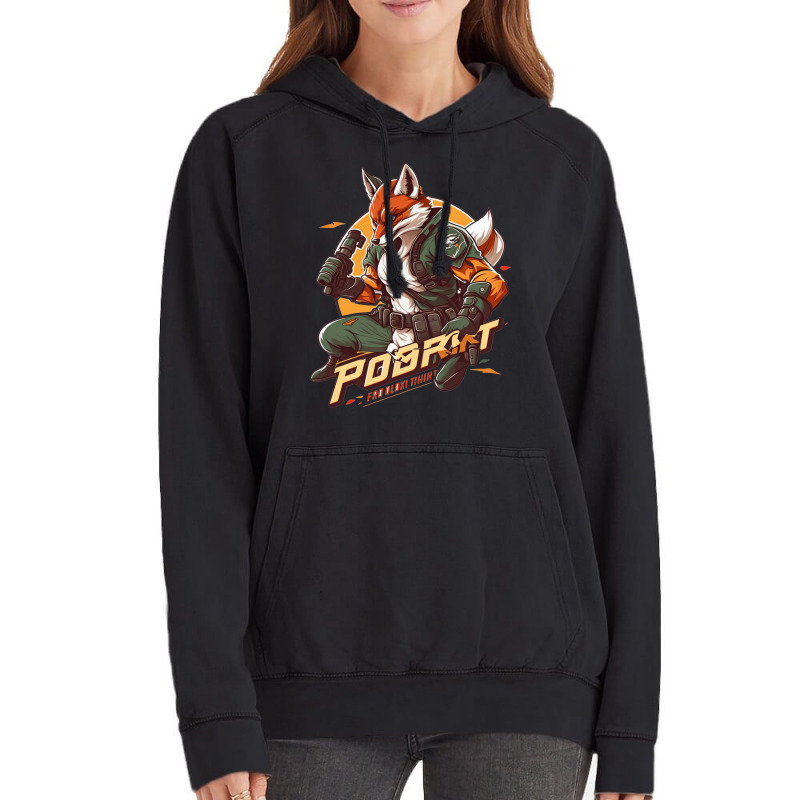 Fox Fighter Vintage Hoodie by ZoritaStrong290 | Artistshot