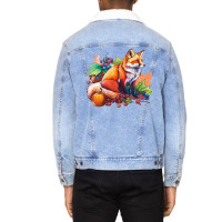 Fox Fruit Unisex Sherpa-lined Denim Jacket | Artistshot