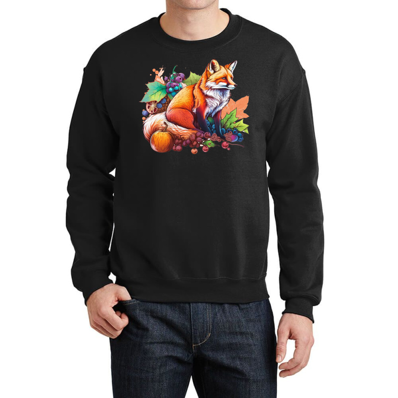 Fox Fruit Crewneck Sweatshirt by ZoritaStrong290 | Artistshot