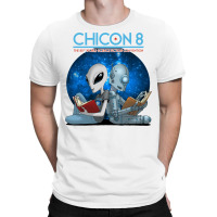 Chicon 8 Alien And Robot Reading T-shirt | Artistshot