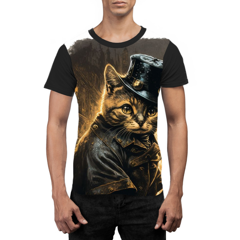 Kitty Police In Zcyo City Graphic T-shirt | Artistshot