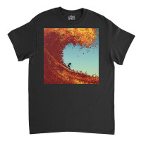 Surfing In Autumn Classic T-shirt | Artistshot