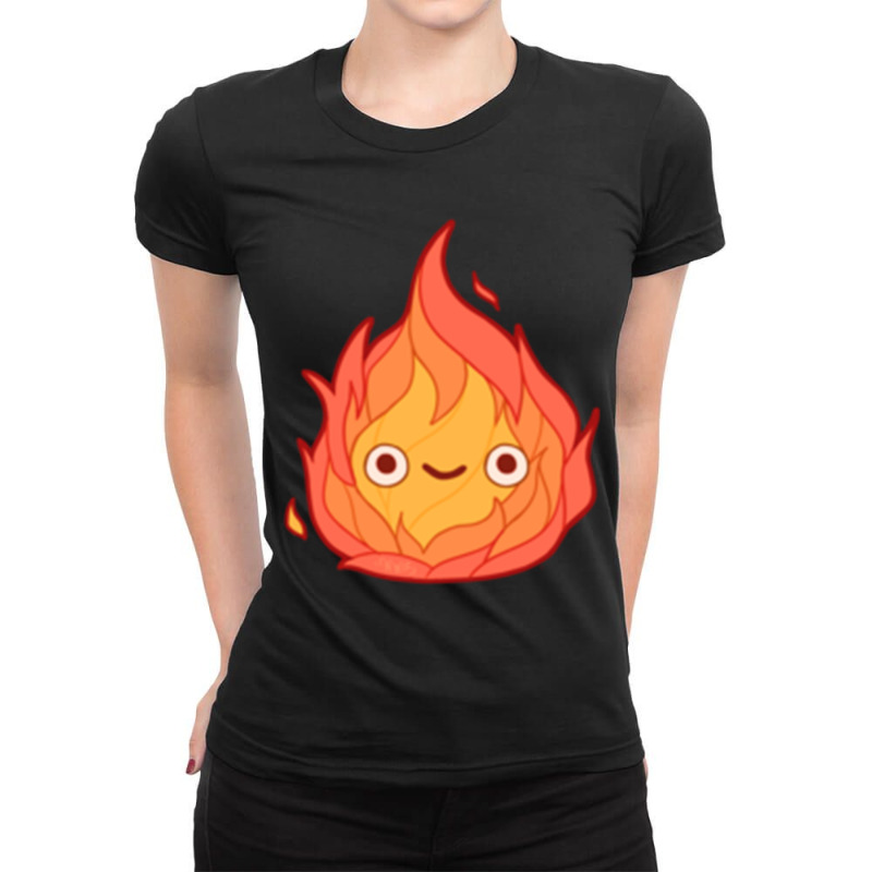 Calcifer Classic Ladies Fitted T-Shirt by PEGGYBROWNEE | Artistshot