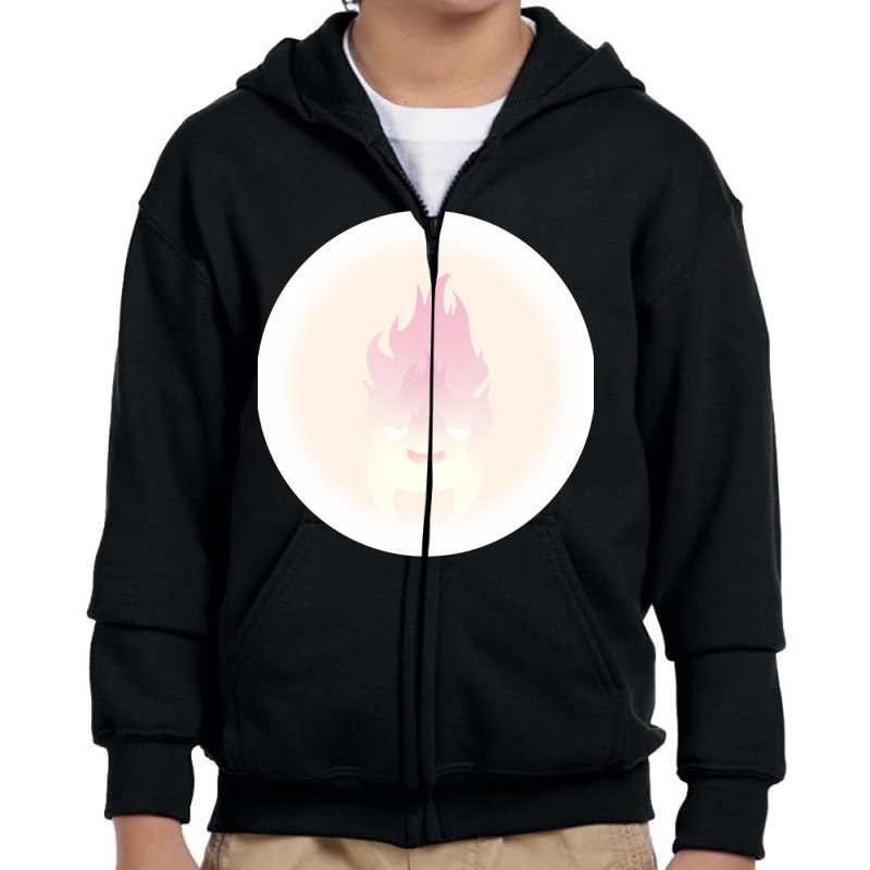 Calcifer Youth Zipper Hoodie by PEGGYBROWNEE | Artistshot