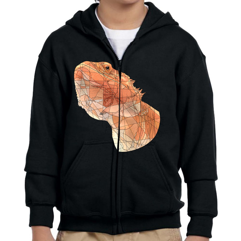 Calcifer The Bearded Dragon Youth Zipper Hoodie by PEGGYBROWNEE | Artistshot