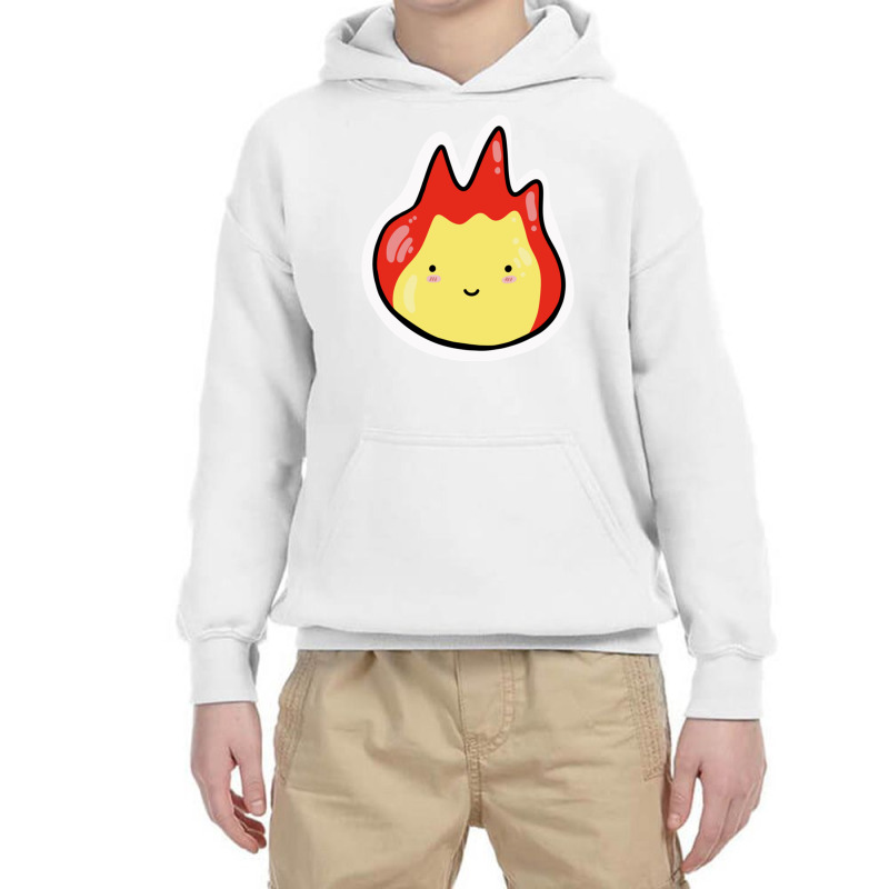 Chibi Calcifer Youth Hoodie by PEGGYBROWNEE | Artistshot