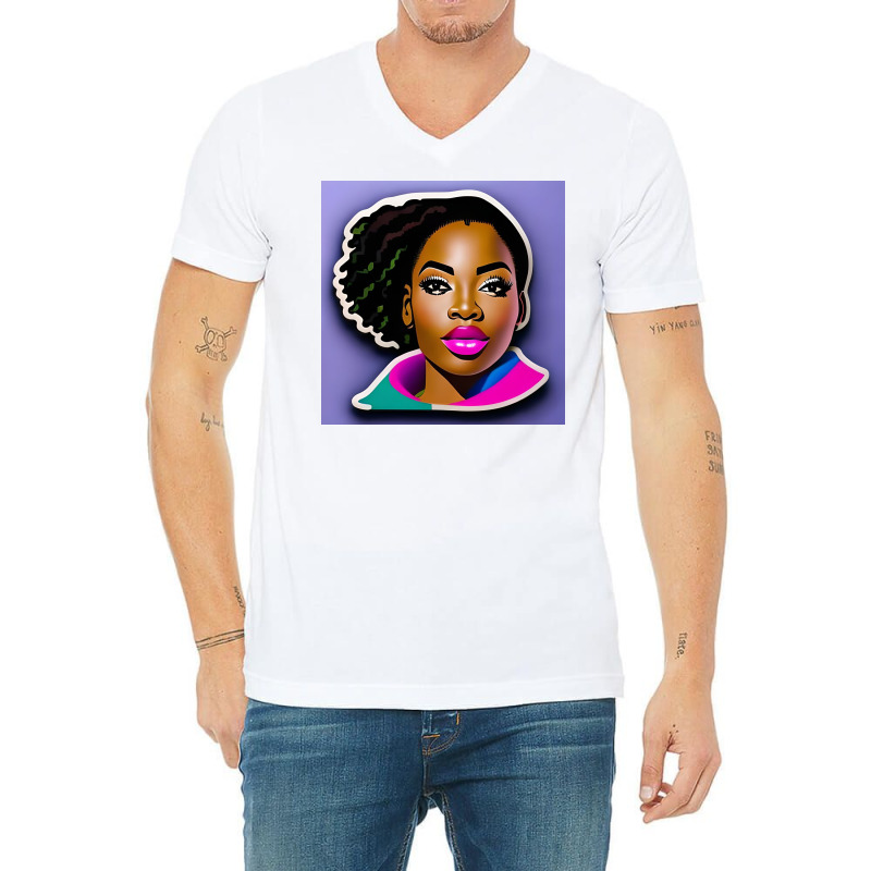 Confidence & Culture Png  Sticker 1 V-neck Tee | Artistshot