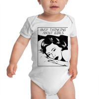 Busy Thinking About Girls   No Bg Baby Bodysuit | Artistshot