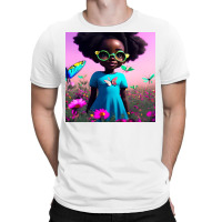 Little Black Girl With Eyeglasses T-shirt | Artistshot