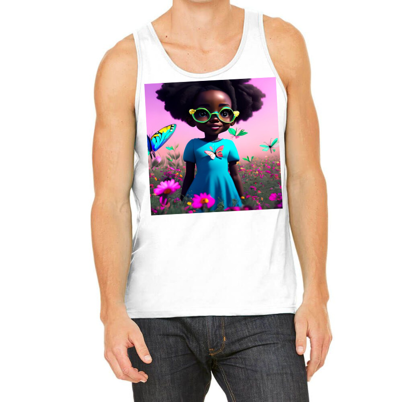 Little Black Girl With Eyeglasses Tank Top | Artistshot