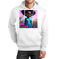 Little Black Girl With Eyeglasses Unisex Hoodie | Artistshot