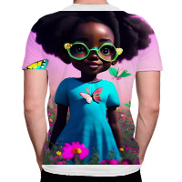 Little Black Girl With Eyeglasses All Over Men's T-shirt | Artistshot