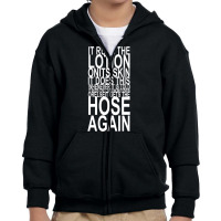 It Rubs The Lotion On Its Skin Youth Zipper Hoodie | Artistshot