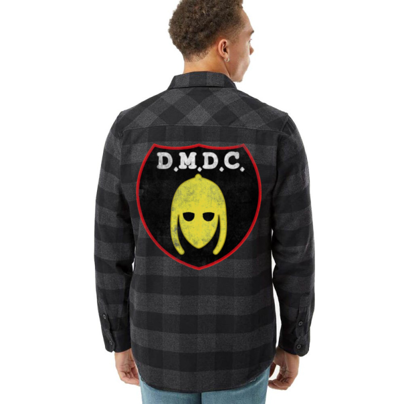 Dmdc Detectorists Badge   Distressed Flannel Shirt by CynthiaTheresaWhite | Artistshot