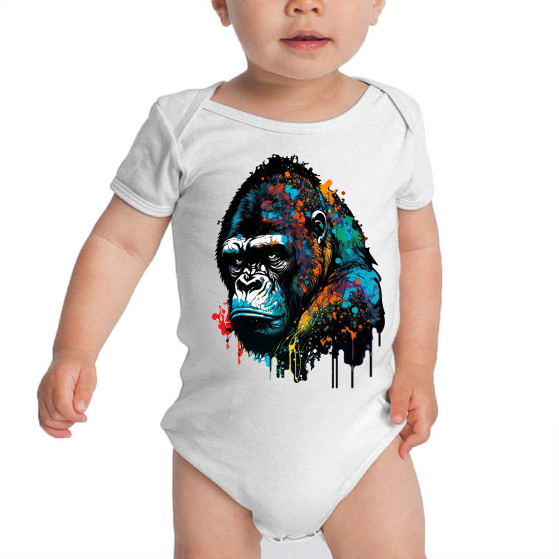 Gorilla Angry Baby Bodysuit by Tobiasoey18 | Artistshot