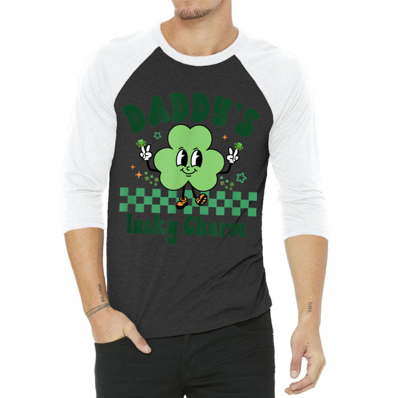 Daddy's Lucky Charm St. Patrick's Day Kids Boy Gir 3/4 Sleeve Shirt | Artistshot