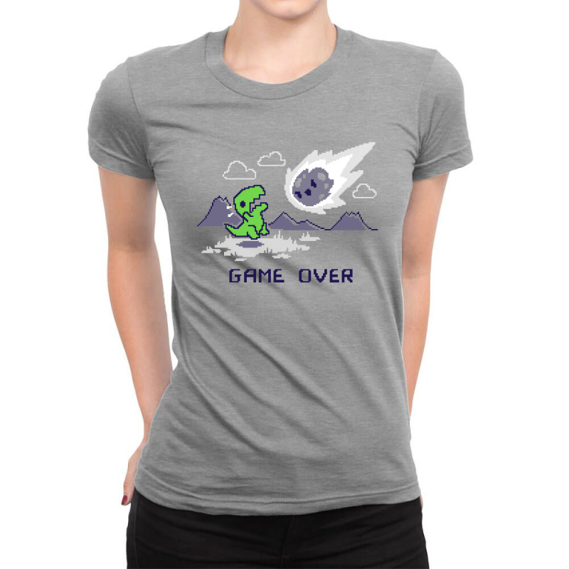 Game Over Ladies Fitted T-Shirt by schmitzsven | Artistshot