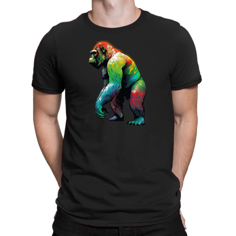 Gorilla Rainbow T-Shirt by UrielTurner100 | Artistshot