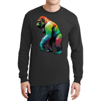 Gorilla Rainbow Long Sleeve Shirts | Artistshot