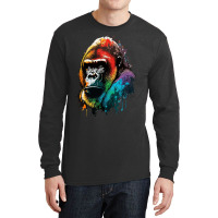 Gorilla Rainbow Long Sleeve Shirts | Artistshot