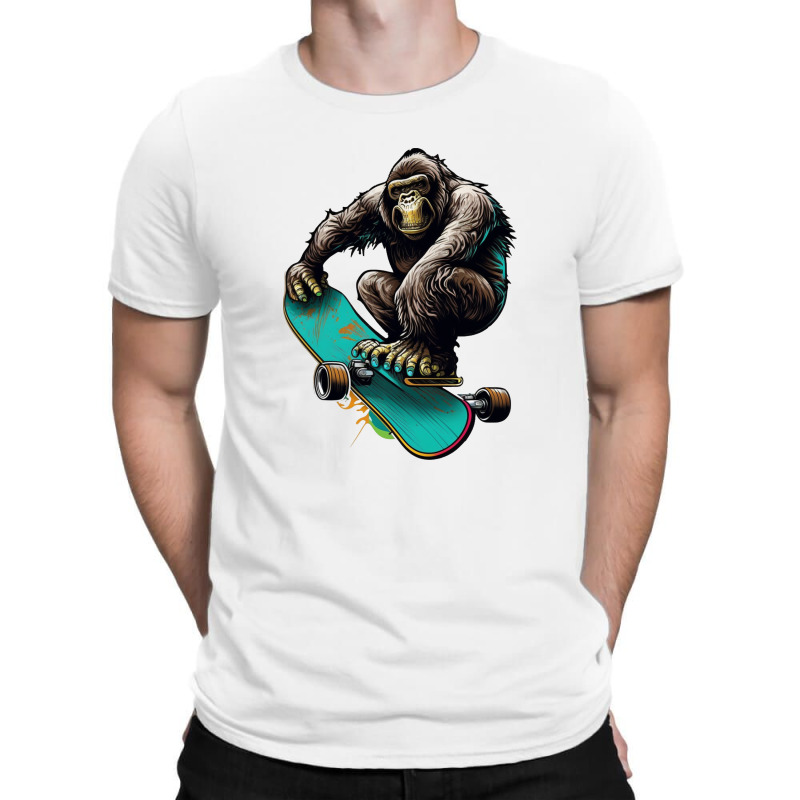 Gorilla Skateboard T-Shirt by UrielTurner100 | Artistshot