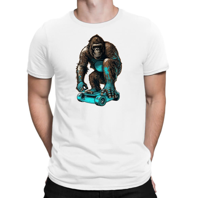 Gorilla Skateboard T-Shirt by UrielTurner100 | Artistshot