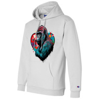 Gorilla Valentine Champion Hoodie | Artistshot