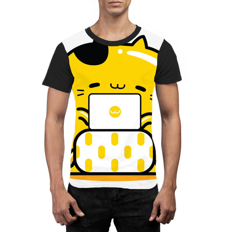 Yellow Cat Graphic Designer Profession Graphic T-shirt | Artistshot