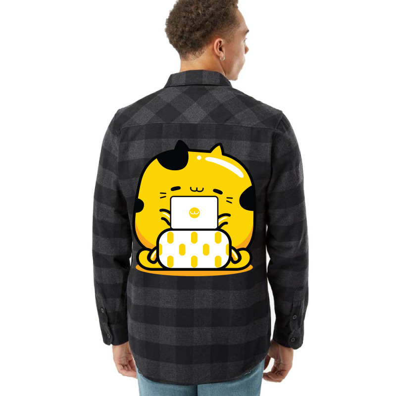 Yellow Cat Graphic Designer Profession Flannel Shirt | Artistshot