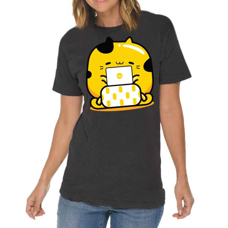 Yellow Cat Graphic Designer Profession Vintage T-shirt | Artistshot