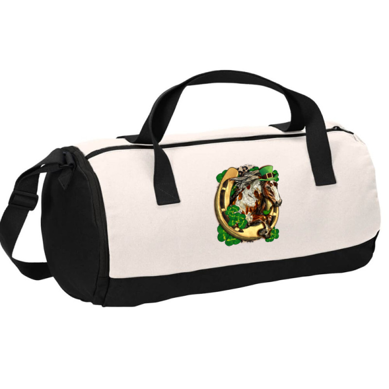 Horse With Horseshoe St Patrick's Day Duffel Bag | Artistshot