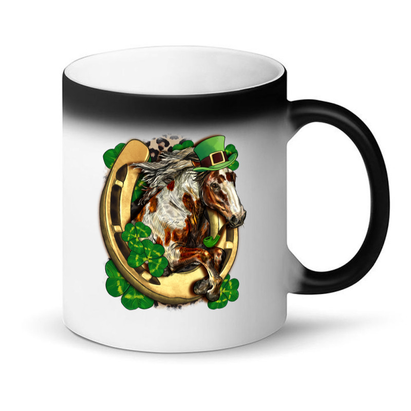 Horse With Horseshoe St Patrick's Day Magic Mug | Artistshot