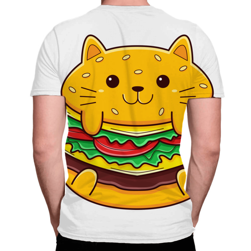 Cat Burger All Over Men's T-shirt | Artistshot