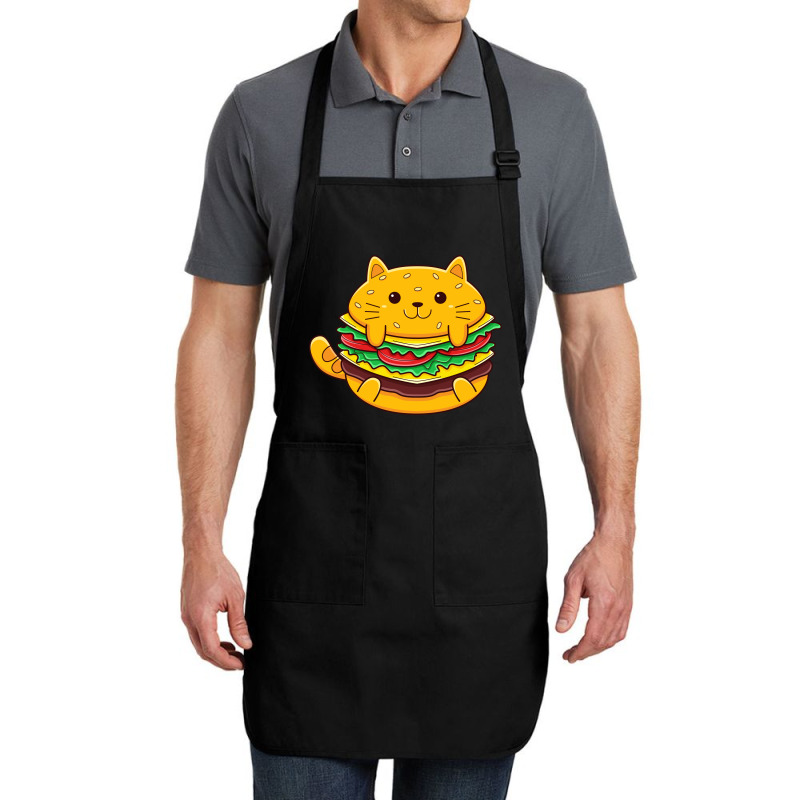 Cat Burger Full-length Apron | Artistshot