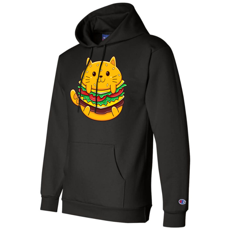 Cat Burger Champion Hoodie | Artistshot