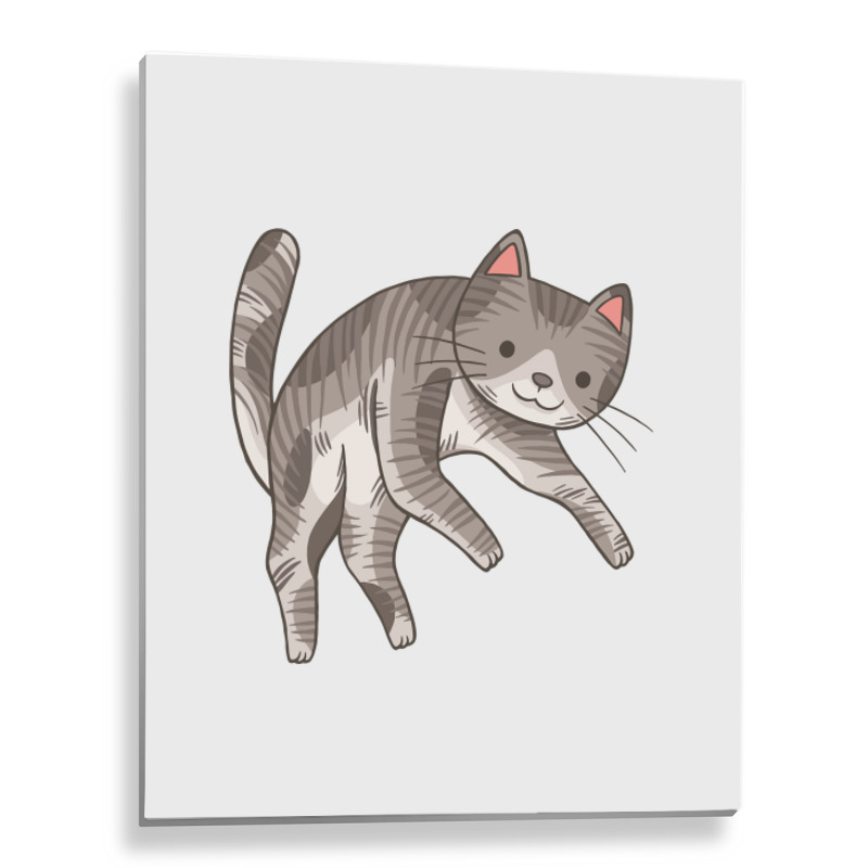 Lazy Cat 02 Metal Print Vertical | Artistshot