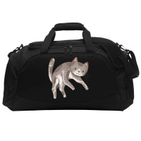 Lazy Cat 02 Active Duffel | Artistshot