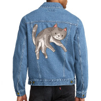Lazy Cat 02 Men Denim Jacket | Artistshot
