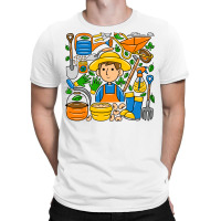 Man Farmer Doodle T-shirt | Artistshot