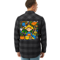 Man Farmer Doodle Flannel Shirt | Artistshot