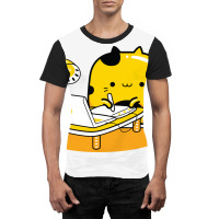 Yellow Cat Illustrator Profession Graphic T-shirt | Artistshot