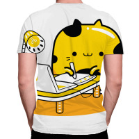 Yellow Cat Illustrator Profession All Over Men's T-shirt | Artistshot