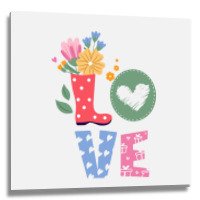 Love Spring,flowers,rain,love Metal Print Square | Artistshot