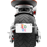 Love Spring,flowers,rain,love Motorcycle License Plate | Artistshot