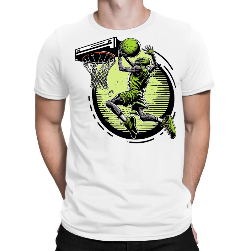 Alien Dunk Basketball Retro Style T-shirt | Artistshot