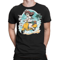 Anime Girl Riding Scooter T-shirt | Artistshot