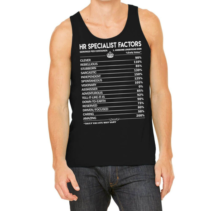 Hr Specialist T  Daily Factors 2 Gift Item Tee Tank Top | Artistshot