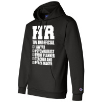 Hr The Un Lawyer Psychologist Event Planner Teache Champion Hoodie | Artistshot